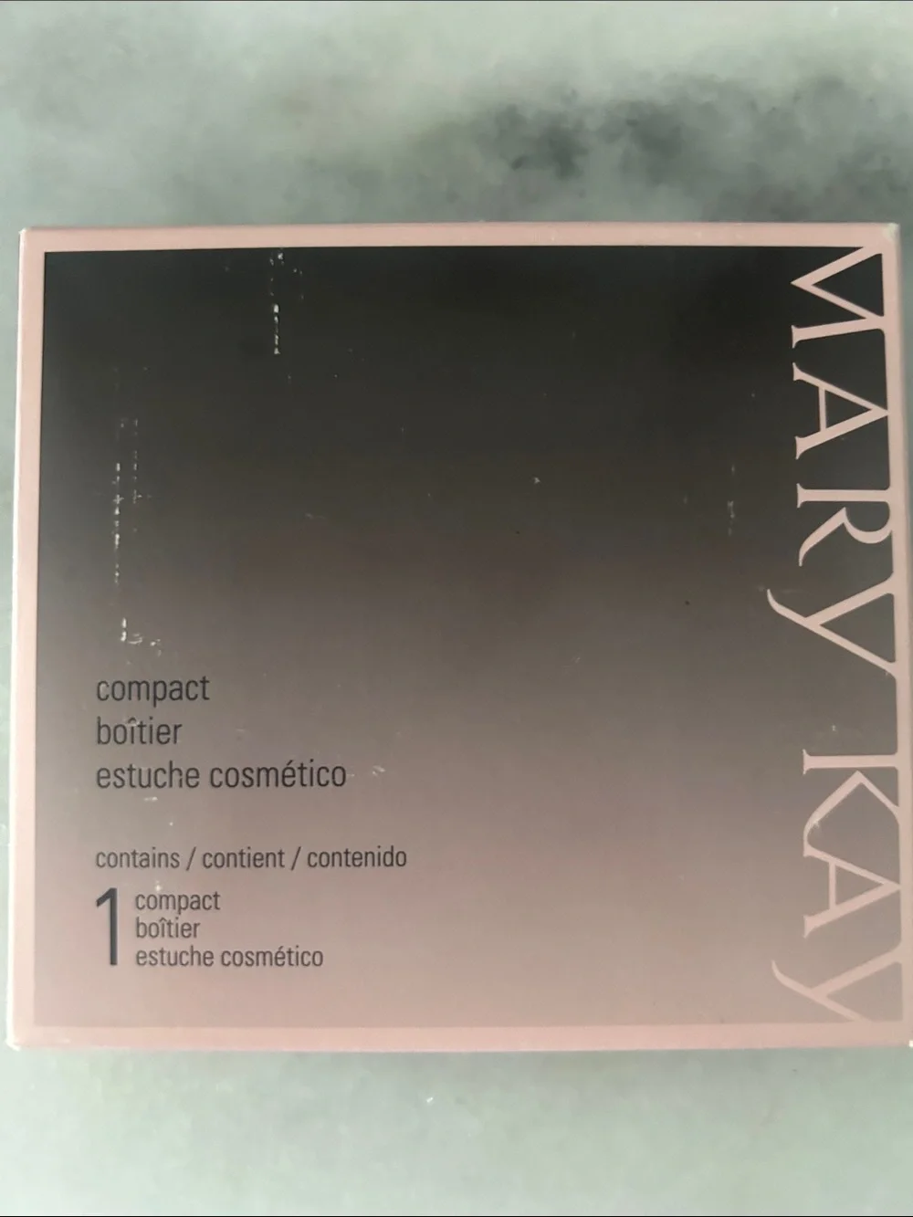Mary Kay Pink and Black Cosmetic Compact Case